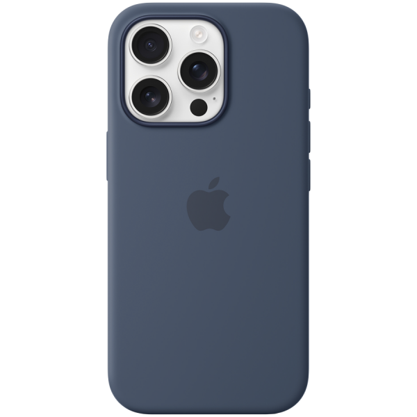    Apple iPhone 16 Pro Silicone Case with MagSafe - Denim (MYYK3) -  1