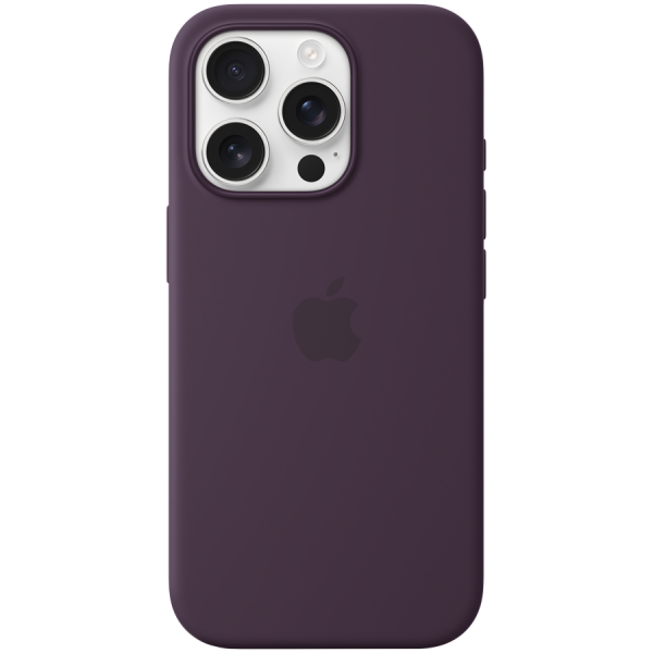    Apple iPhone 16 Pro Silicone Case with MagSafe - Plum (MYYM3) -  1