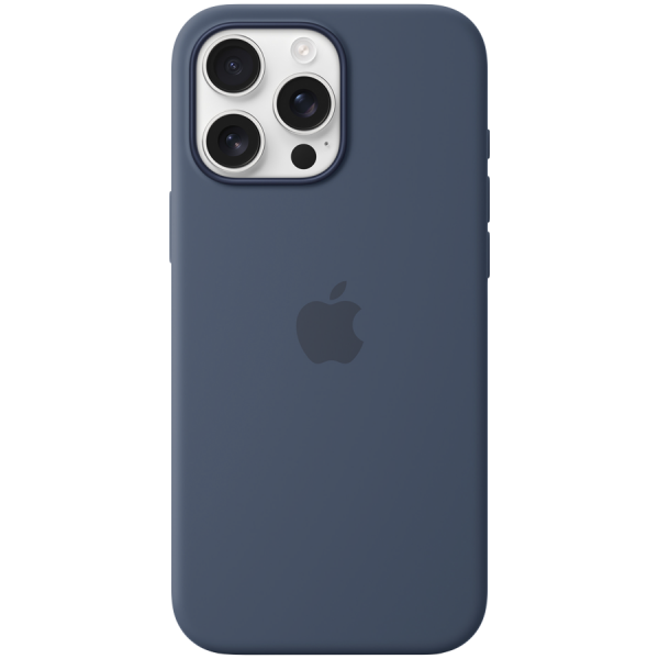    Apple iPhone 16 Pro Max Silicone Case with MagSafe - Denim (MYYU3) -  1