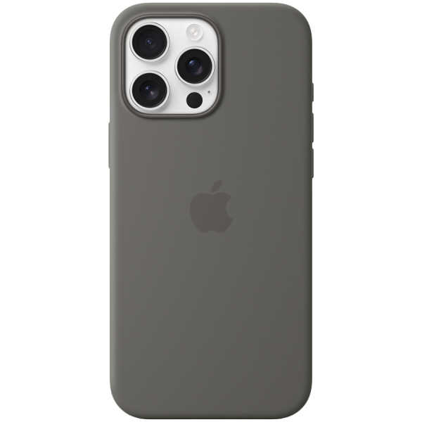    Apple iPhone 16 Pro Max Silicone Case with MagSafe - Stone Gray (MYYV3) -  1