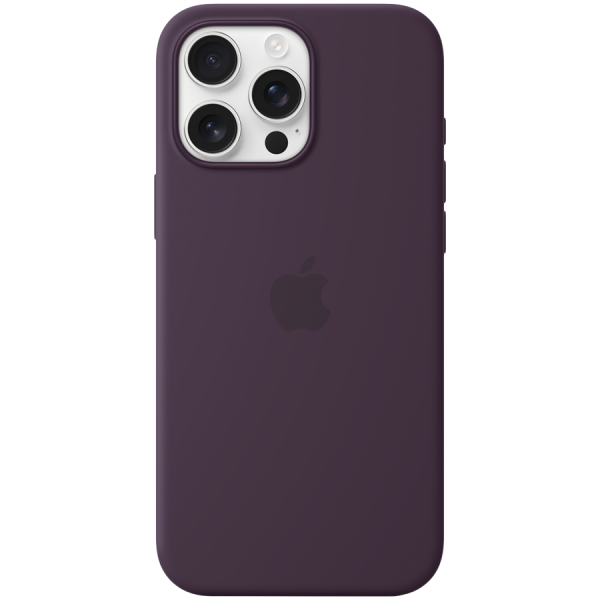    Apple iPhone 16 Pro Max Silicone Case with MagSafe - Plum (MYYW3) -  1