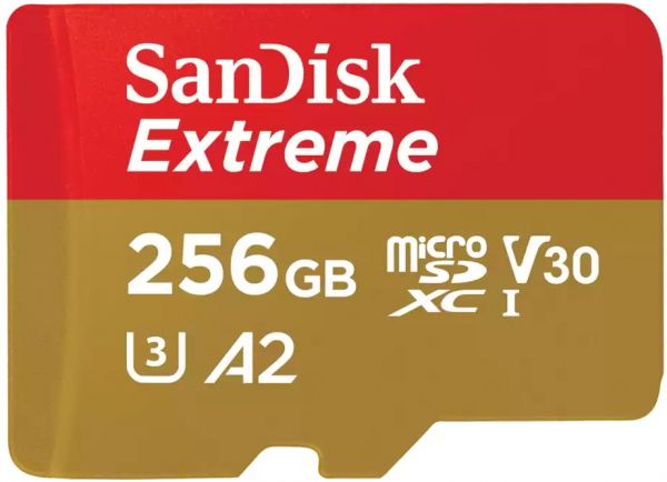  '  ' SanDisk microSD  256GB C10 UHS-I U3 R190/W130MB/s Extreme V30 -  1