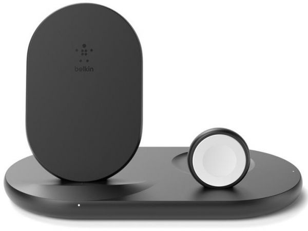   Belkin 3-in-1 Wireless Pad/Stand/Apple Watch Black -  1