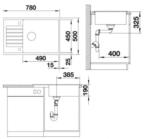   Blanco - 523282 ZIA XL 6S COMPACT -  2