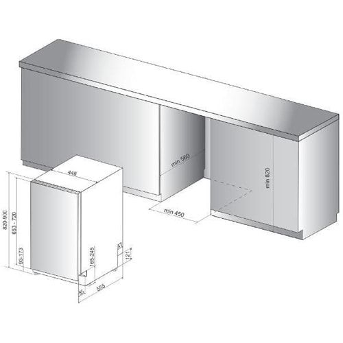    Whirlpool - WSIC 3 M 27 C -  2