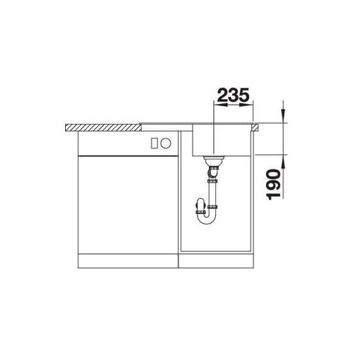   Blanco - 524725 ZIA 45 S COMPACT -  3