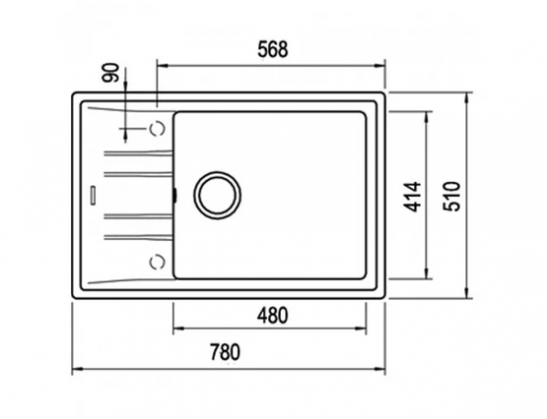   Teka - STONE 60 S-TG 1 B 1 D 115330028 -  3