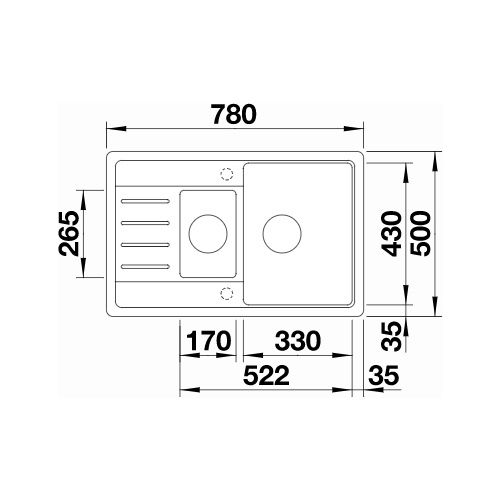   Blanco - LEGRA 6 S Compact (526085) -  2