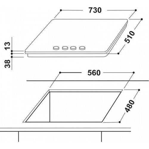   Hotpoint - PPH 75 GDFIX -  2