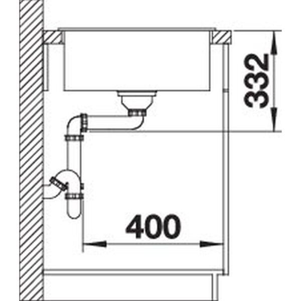   Blanco - 527380 ZIA 45 S Compact -  2