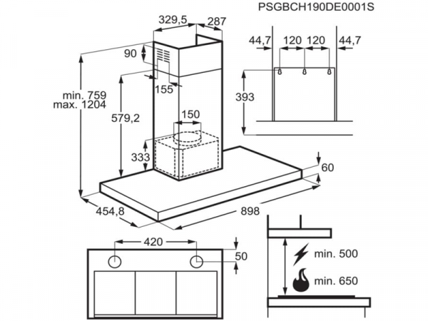   AEG - DBE 5961 HG Hob2Hood -  2