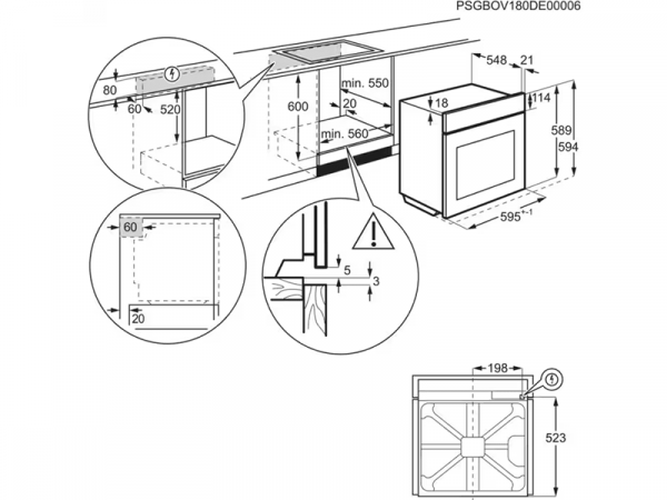   Electrolux - EOC8P39WX -  9