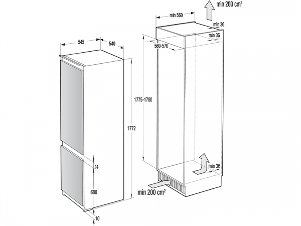     GORENJE NRKI 218 EA0 -  2