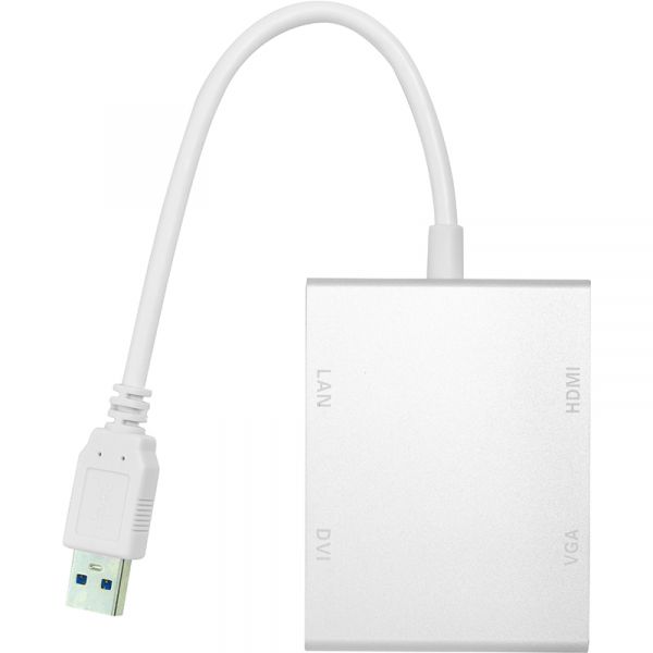  PowerPlant USB 3.0 - HDMI, DVI, VGA, RJ45 Gigabit Ethernet (CA912087) -  1