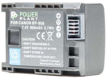  PowerPlant Canon BP-808 Chip 900mAh (DV00DV1260) -  1