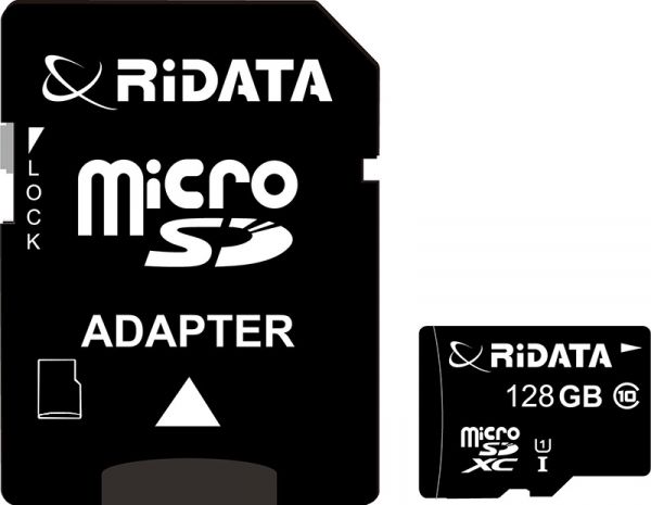  '  ' RiDATA microSDXC 128GB Class 10 UHS-I + SD  (FF967403) -  1