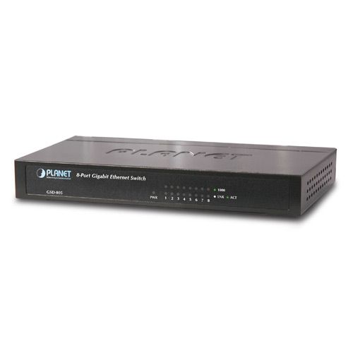 ó       Planet GSD-805 (8-Port 10/100/1000Mbps) (GSD-805-EU) -  1