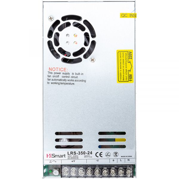   HiSmart 24V, 14.6A, 350W (LRS-350-24) -  1