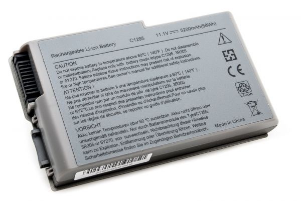  PowerPlant   DELL Latitude D600 (C1295, DE D600, 3S2P) 11.1V 5200mAh (NB00000034) -  1