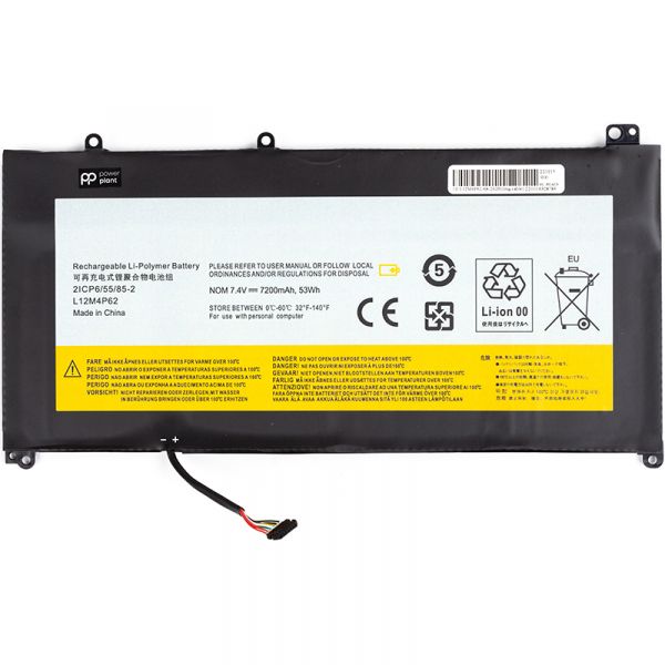  PowerPlant   LENOVO Ideapad U430 (L12M4P62) (long cable) 7.4V 7200mAh (NB481750) -  1