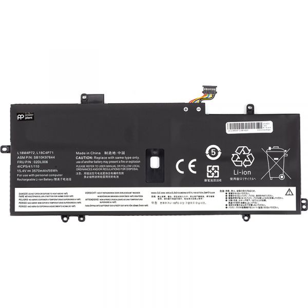  PowerPlant   LENOVO ThinkPad X1 Yoga 4th Gen (L18M4P72) 15.4V 3570mAh (NB482108) -  1