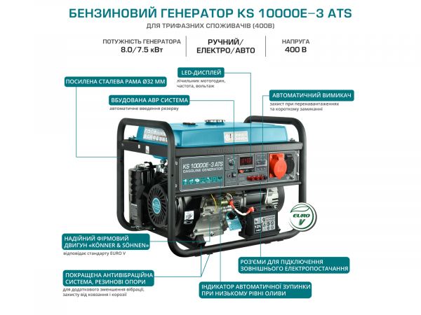    Konner&Sohnen KS 10000E-3 ATS -  6