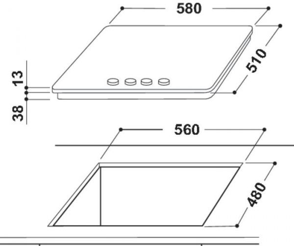    INDESIT THP 641 W/IX/I EE -  2