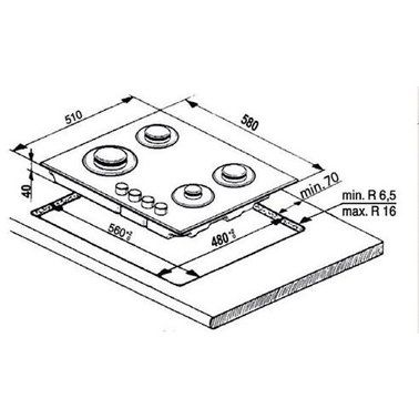    Indesit THP 642 IX/I -  2