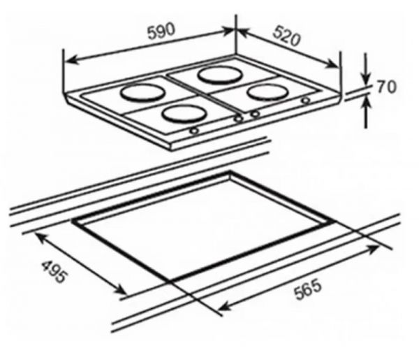    TEKA EW 60 4G inox -  3