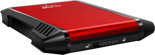   2.5" ADATA EX500, Red/Black, 1x2.5" SSD/HDD, USB 3.1 (AEX500U3-CRD) -  4