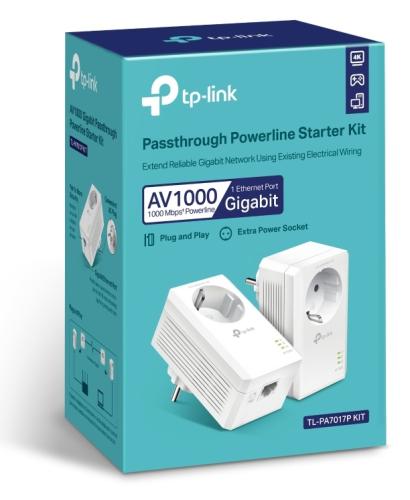  TP-Link TL-PA7017PKIT, White, 2 , AV1000 ( 1000 /),  Ethernet-,  300  -  2