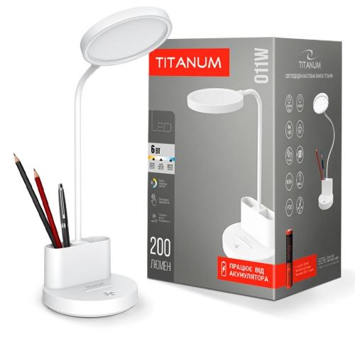   Titanum TLTF-011W, White, 6 , 200 , 2700K/4000K/6500K,   18650 (1200 mAh), IP20,    -  5