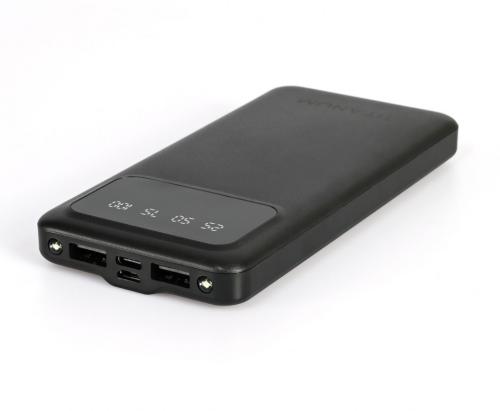    10000 mAh, Titanum OL21, Black, 2xUSB, LED  (TPB-OL21-B) -  2