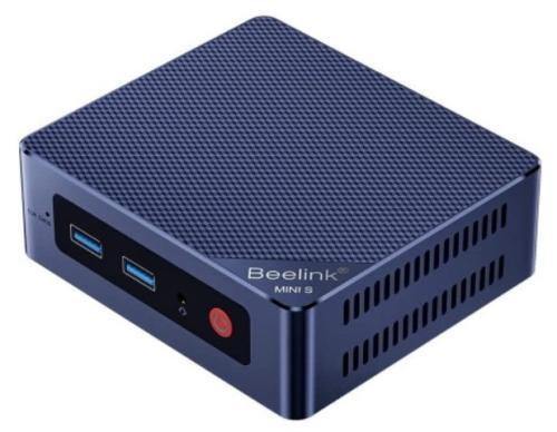  Beelink MINI S12, Black, N95 (4x3.4 GHz, 15 ), 8Gb DDR4 3200 MHz SO-DIMM, 256Gb SSD NVMe, 1x2.5" SATA, UHD Graphics, WiFi 5, Bluetooth 4.2, GLan, 4xUSB 3.2, 2xHDMI, Windows 11 Pro,  VESA   (BLMS12N958256BK) -  4