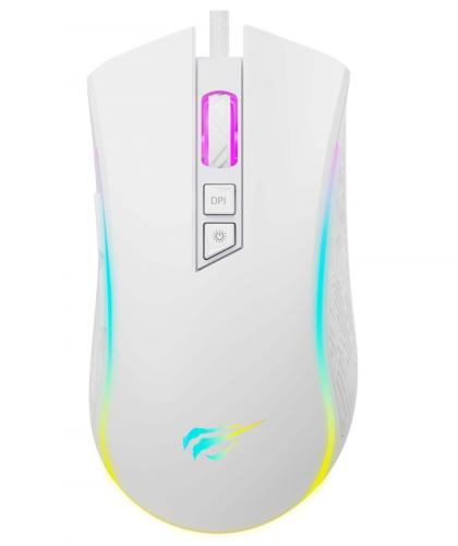  Havit MS1034, White, USB, , 800-4800 dpi, RGB , 7 , 1.6  (HV-MS1034) -  1