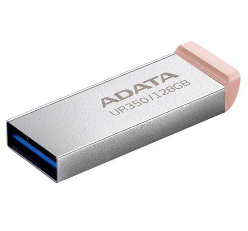   USB 128Gb ADATA UR350, Silver/Brown, USB 3.2 Gen 1,  100 / (UR350-128G-RSR/BG) -  1