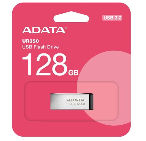   USB 128Gb ADATA UR350, Silver/Black, USB 3.2 Gen 1,  100 / (UR350-128G-RSR/BK) -  4