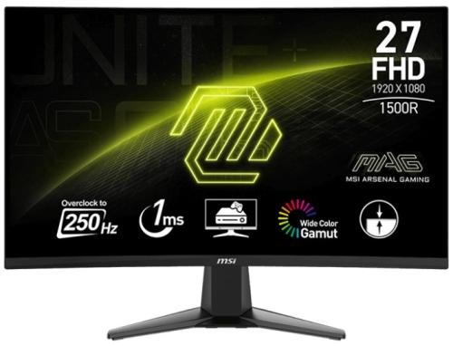   27" MSI MAG 27C6X, Black, VA, 1920x1080 (16:9), 1 , 250 , 250 /, 3000:1, 1500R, 178/178, 2xHDMI/DP, VESA 100x100 , Adaptive Sync, aRGB - 80%, DCI-P3 - 77%, sRGB - 99% -  1