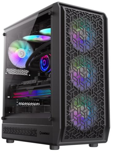  GameMax Forge MB, Black,  , Midi Tower, Micro ATX / Mini ITX, Type-C / USB 3.0 / USB 2.0, . CPU - 155  / VGA - 330 , 4x120  ARGB,      -  1