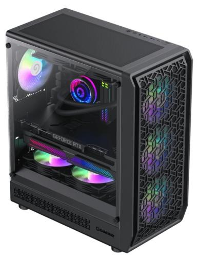  GameMax Forge MB, Black,  , Midi Tower, Micro ATX / Mini ITX, Type-C / USB 3.0 / USB 2.0, . CPU - 155  / VGA - 330 , 4x120  ARGB,      -  3