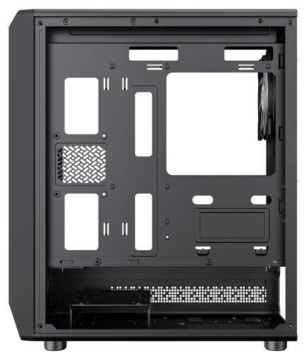  GameMax Forge MB, Black,  , Midi Tower, Micro ATX / Mini ITX, Type-C / USB 3.0 / USB 2.0, . CPU - 155  / VGA - 330 , 4x120  ARGB,      -  6