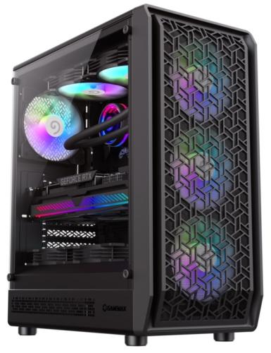  GameMax Forge AB, Black,  , Midi Tower, E-ATX / ATX / Micro ATX / Mini ITX, Type-C / USB 3.0 / USB 2.0, . CPU - 155  / VGA - 330 , 6x120  ARGB,      -  1