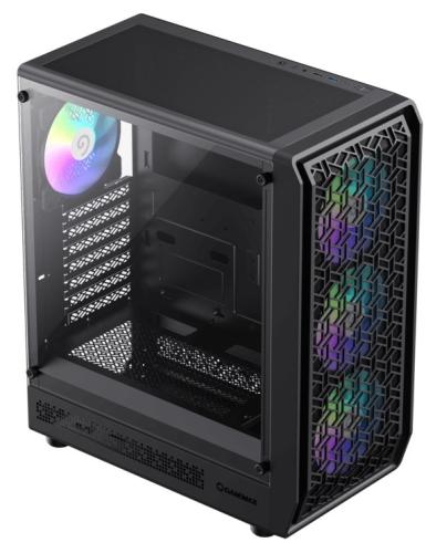  GameMax Forge AB, Black,  , Midi Tower, E-ATX / ATX / Micro ATX / Mini ITX, Type-C / USB 3.0 / USB 2.0, . CPU - 155  / VGA - 330 , 6x120  ARGB,      -  2