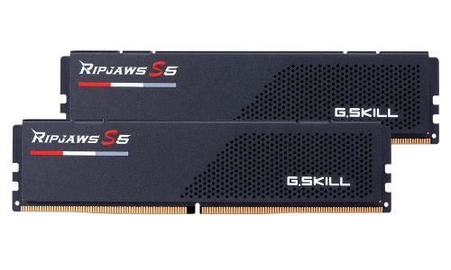  16Gb x 2 (32Gb Kit) DDR5, 6400 MHz, G.Skill Ripjaws S5, Black, 36-48-48-102, 1.35V,   (F5-6400J3648F16GX2-RS5K) -  1