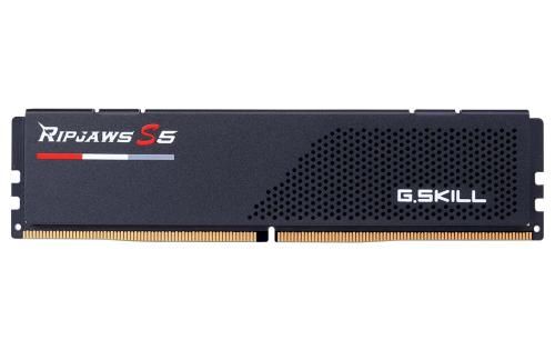  16Gb x 2 (32Gb Kit) DDR5, 6400 MHz, G.Skill Ripjaws S5, Black, 36-48-48-102, 1.35V,   (F5-6400J3648F16GX2-RS5K) -  3