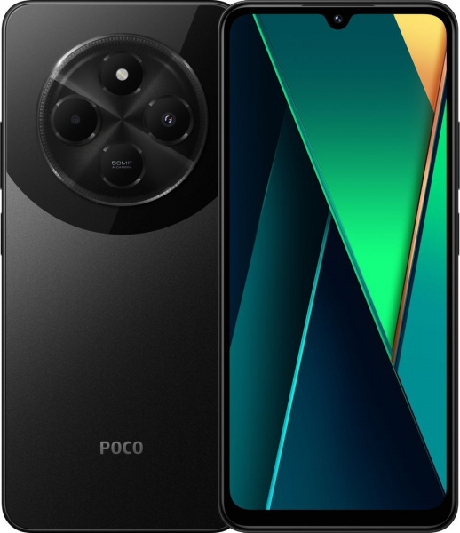  Poco C75 Black, 2 Nano-SIM, 6.88" (1640720 120 ) IPS, MediaTek Helio G81-Ultra, RAM 8GB, ROM 256GB, GPS, Wi-Fi, BT, LTE, 3 Cam, Li-Ion 5160 mAh, Android 14 -  1