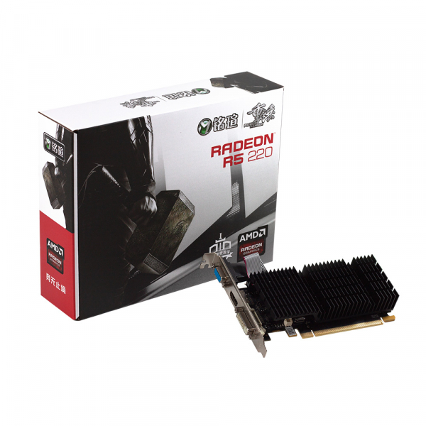 ³ Radeon R5 220, Maxsun, Power Hammer, 2Gb DDR3, 64-bit, VGA/DVI/HDMI, 625/1000 MHz, Low Profile (MS-R5 220 Power Hammer 2G) -  1