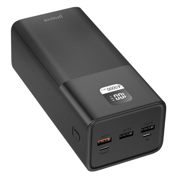    40000 mAh, Proove Giant, Black, 100 , 1xType-C (PD3.0) / 3xUSB (QC3.0),  LED  (PBGI99320001) -  3