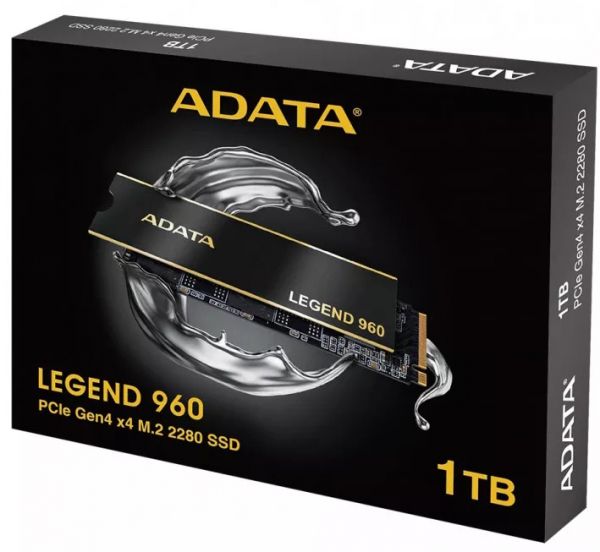   SSD 1Tb, ADATA LEGEND 960, PCI-E 4.0 x4, M.2 2280, 3D TLC, 7400/6000 / (ALEG-960-1TCS) -  4