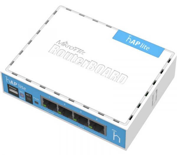  Mikrotik hAP lite (RB941-2nD), 4 LAN 10/100Mb,   -  2